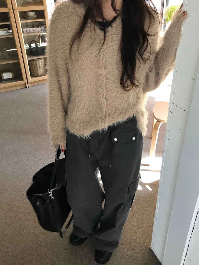 ESCHER韓國代購㊣女士新品休閑人氣真品推薦時尚針織衫泰迪熊ESCHER針織衫