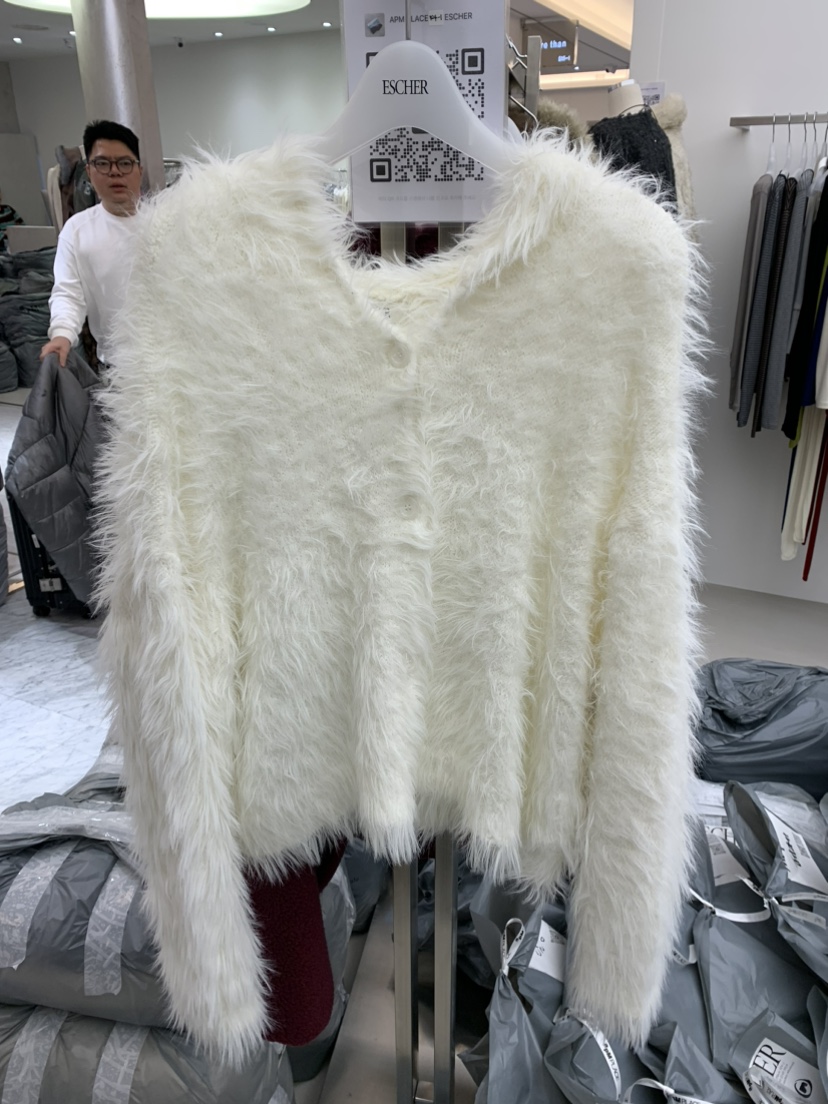 ESCHER韓國代購㊣女士新品休閑人氣真品推薦時尚針織衫泰迪熊ESCHER針織衫圖色2