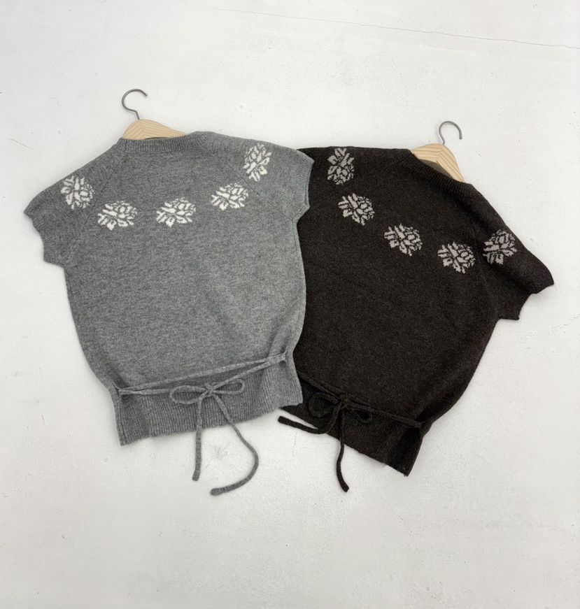 JMIND韓國代購㊣女裝新品25秋冬推薦休閑熱賣人氣職業毛衣花朵JMIND毛衣