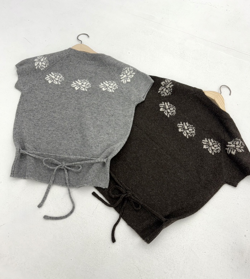 JMIND韓國代購㊣女裝新品25秋冬推薦休閑熱賣人氣職業毛衣花朵JMIND毛衣