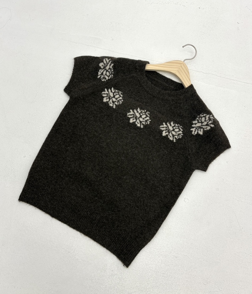 JMIND韓國代購㊣女裝新品25秋冬推薦休閑熱賣人氣職業毛衣花朵JMIND毛衣