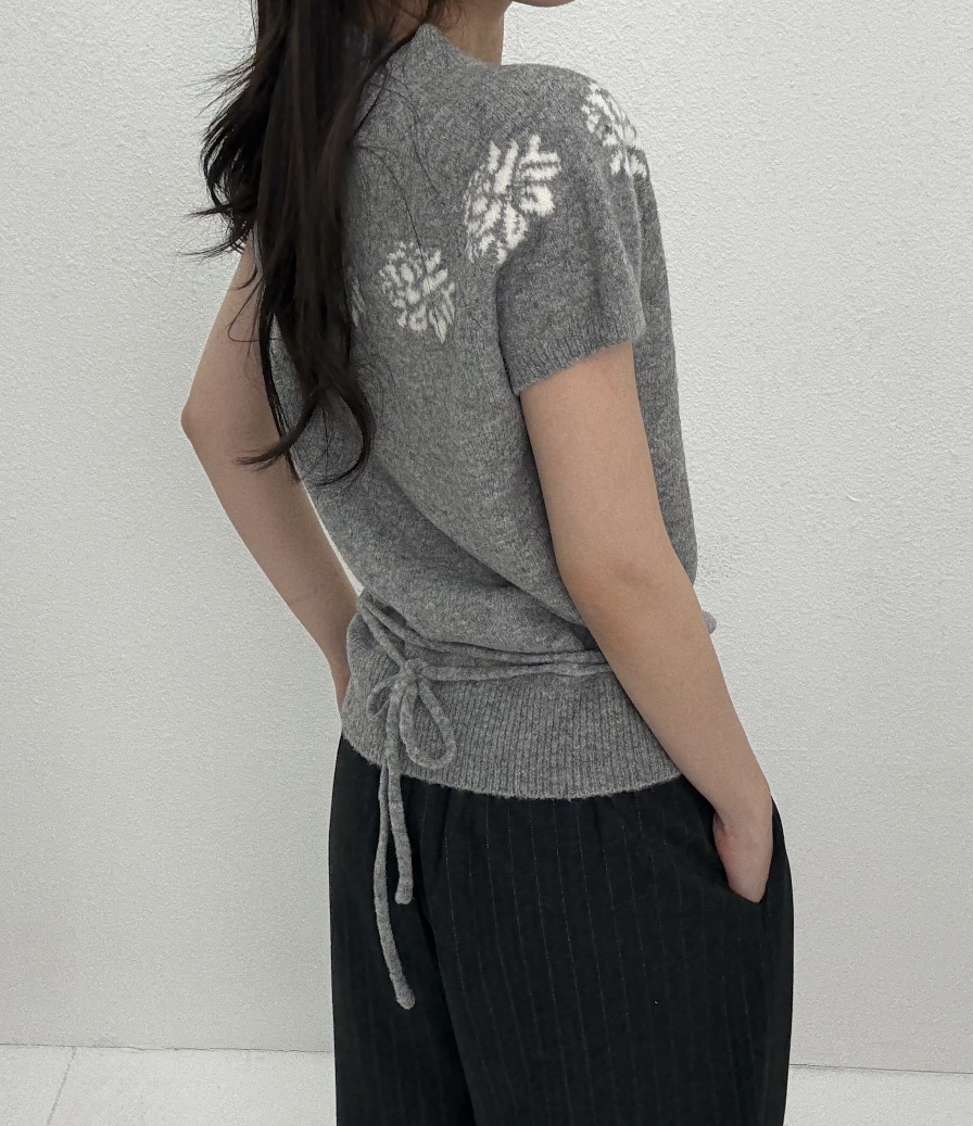 JMIND韓國代購㊣女裝新品25秋冬推薦休閑熱賣人氣職業毛衣花朵JMIND毛衣