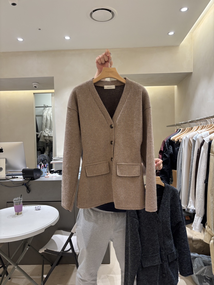 FOUREIGHT東大門㊣直郵女裝新款職業人氣時尚真品25秋冬毛衣FOUR EIGHT毛衣圖色1