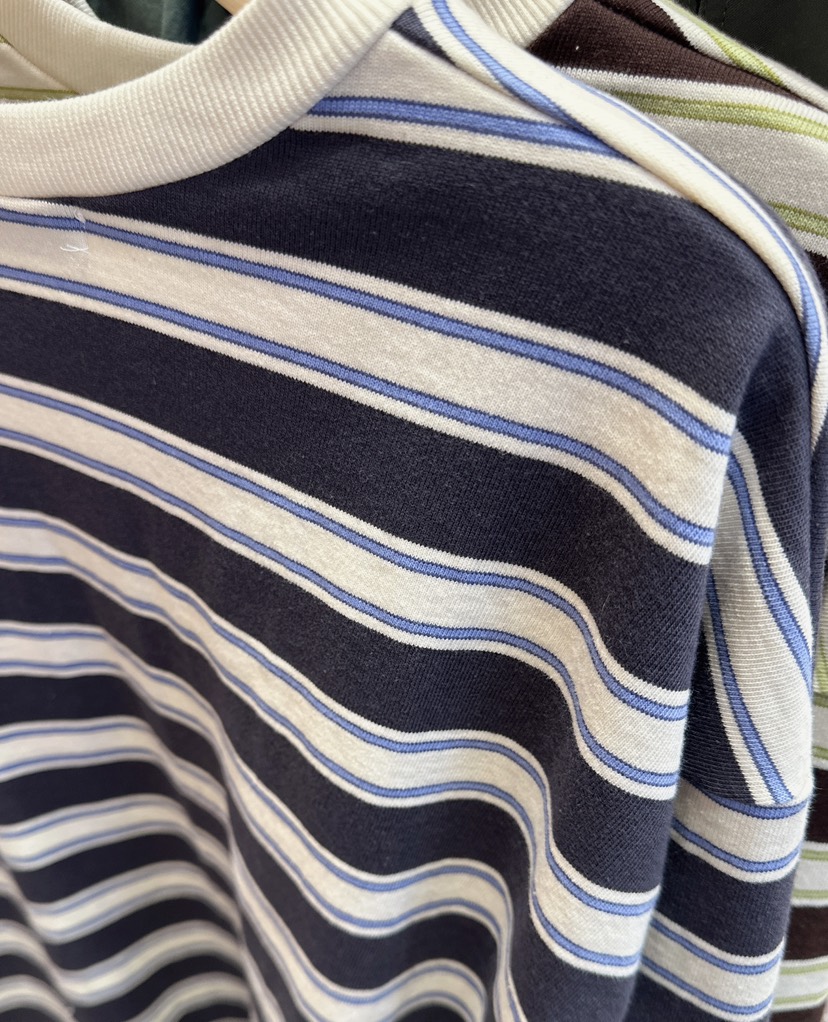 CRACKERS韓國代購㊣女裝新款熱賣人氣真品休閑25秋冬長袖T恤條紋CRACKERS長袖T恤