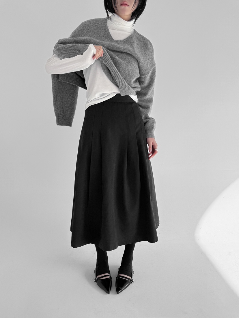 YIKHO STYLE東大門㊣代購女士新品25秋冬真品熱賣休閑長裙YIKHO STYLE長裙