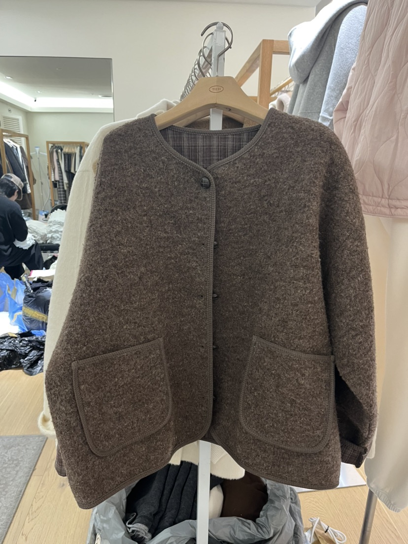 TIZZI韓國直郵㊣女士新款休閑25秋冬真品熱賣人氣推薦職業夾克TIZZI夾克圖色1