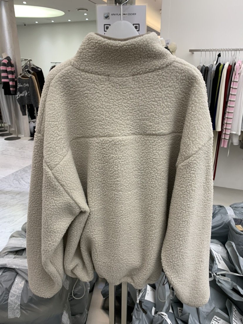 ESCHER韓國代購㊣女士新品推薦真品人氣職業休閑衛衣羊毛拉鏈ESCHER衛衣