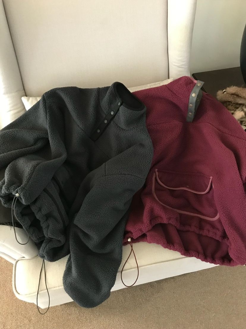 ESCHER韓國代購㊣女士新品推薦真品人氣職業休閑衛衣羊毛拉鏈ESCHER衛衣