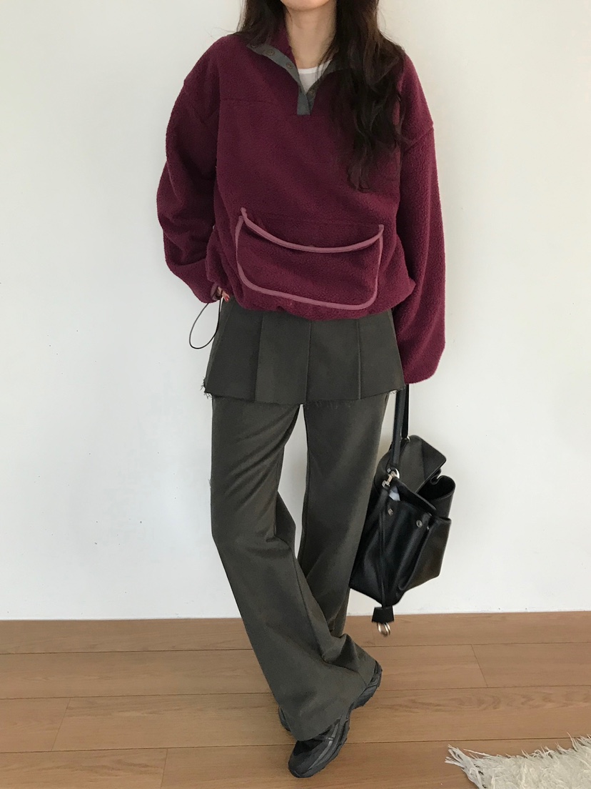 ESCHER韓國代購㊣女士新品推薦真品人氣職業休閑衛衣羊毛拉鏈ESCHER衛衣