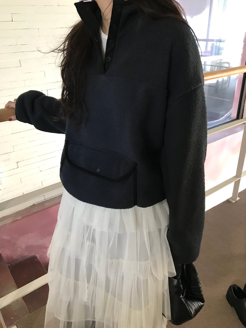 ESCHER韓國代購㊣女士新品推薦真品人氣職業休閑衛衣羊毛拉鏈ESCHER衛衣