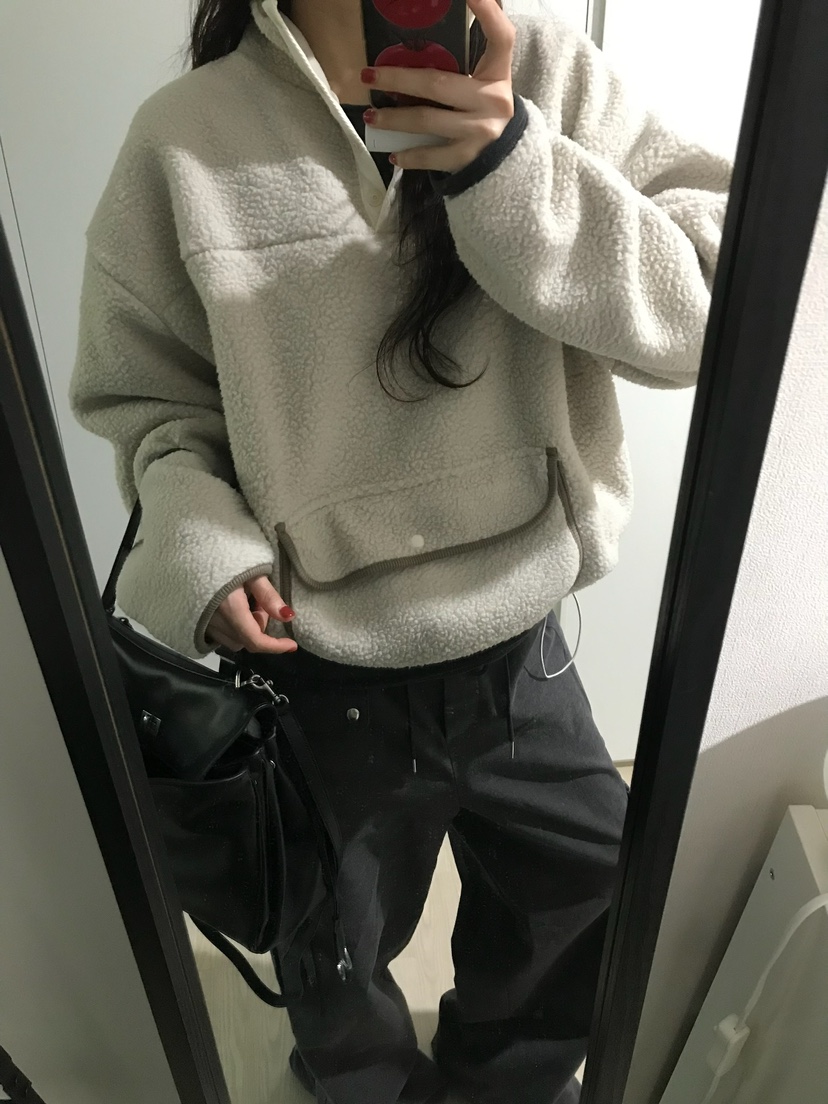 ESCHER韓國代購㊣女士新品推薦真品人氣職業休閑衛衣羊毛拉鏈ESCHER衛衣