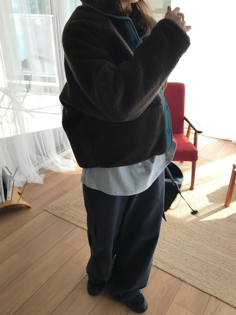 ESCHER韓國代購㊣女裝新款熱賣真品推薦25秋冬休閑時尚夾克ESCHER夾克