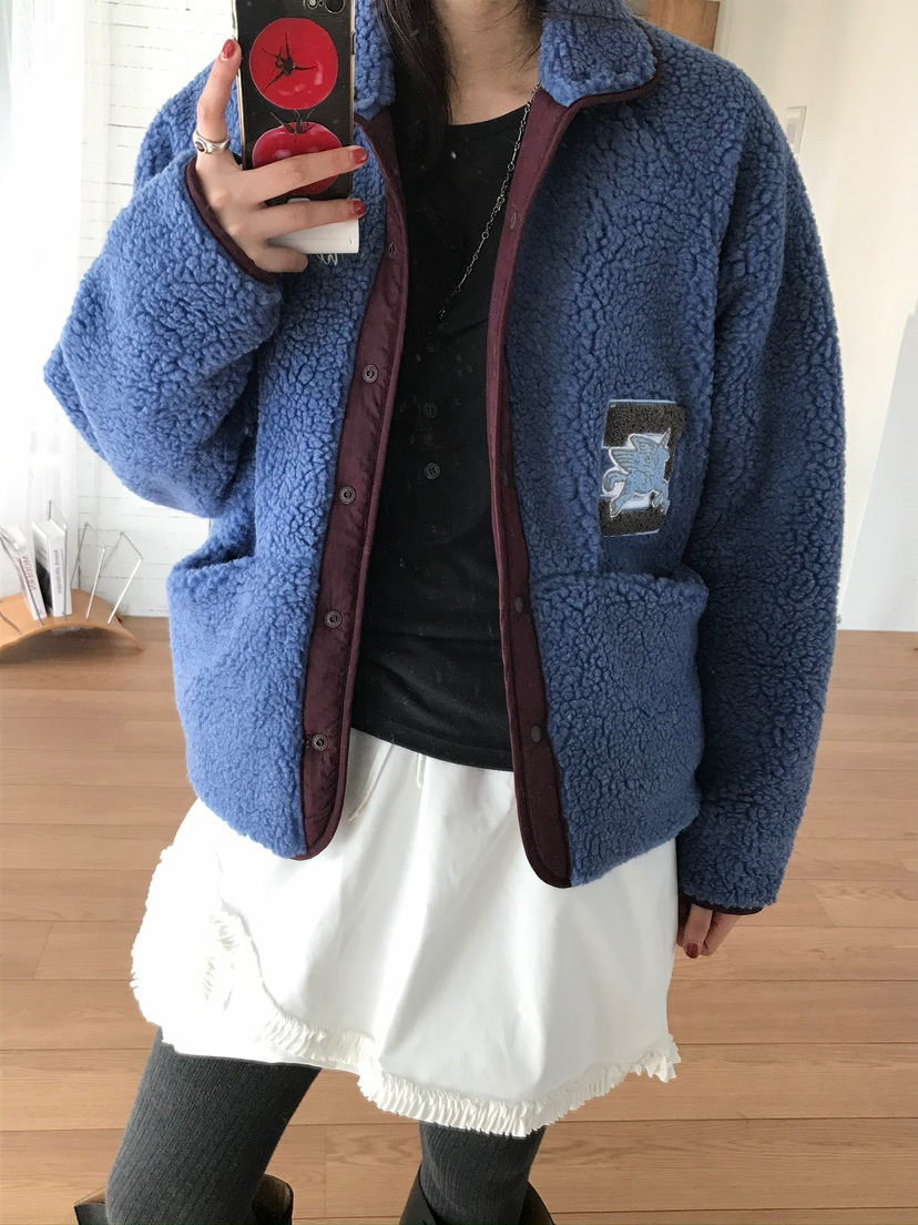 ESCHER韓國代購㊣女裝新款熱賣真品推薦25秋冬休閑時尚夾克ESCHER夾克