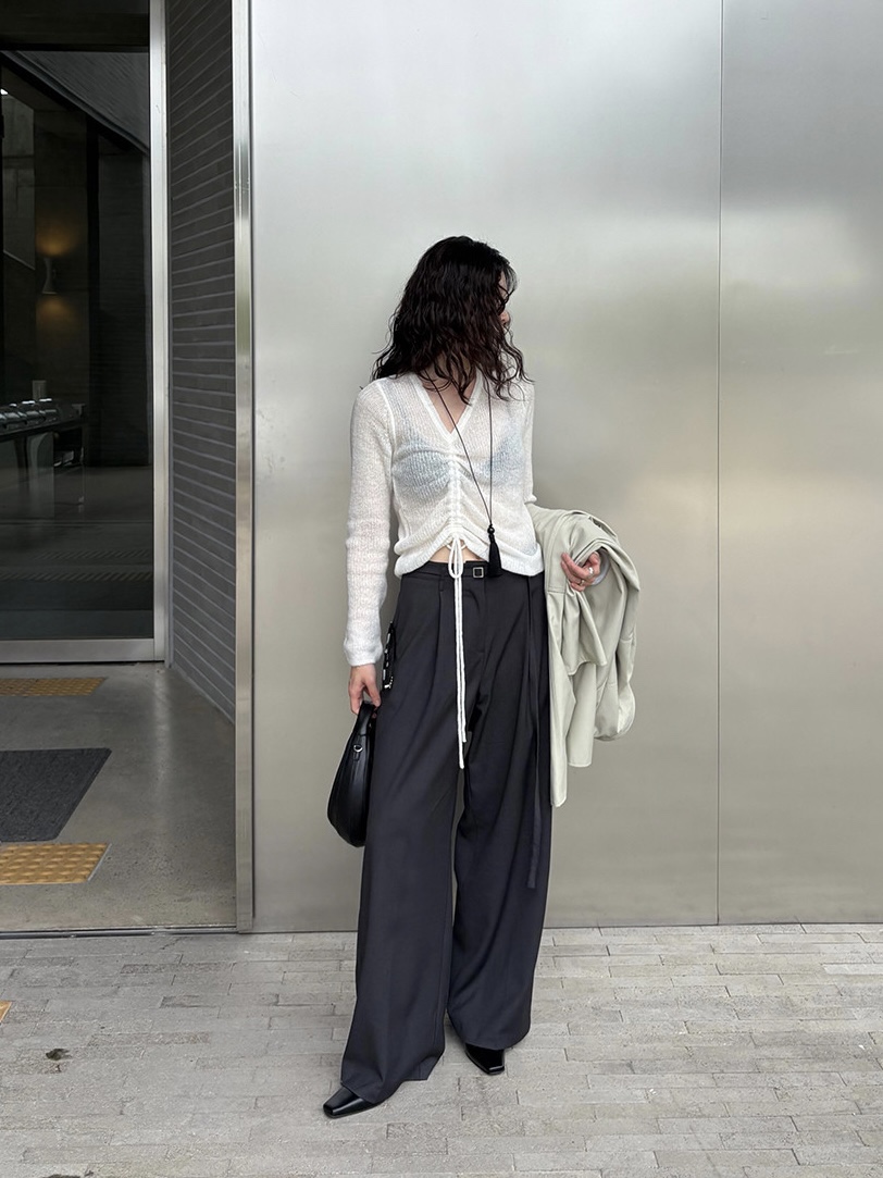 MOMENT東大門㊣代購女裝新款休閑推薦人氣真品25秋冬休閑褲MOMENT/RECOVER休閑褲