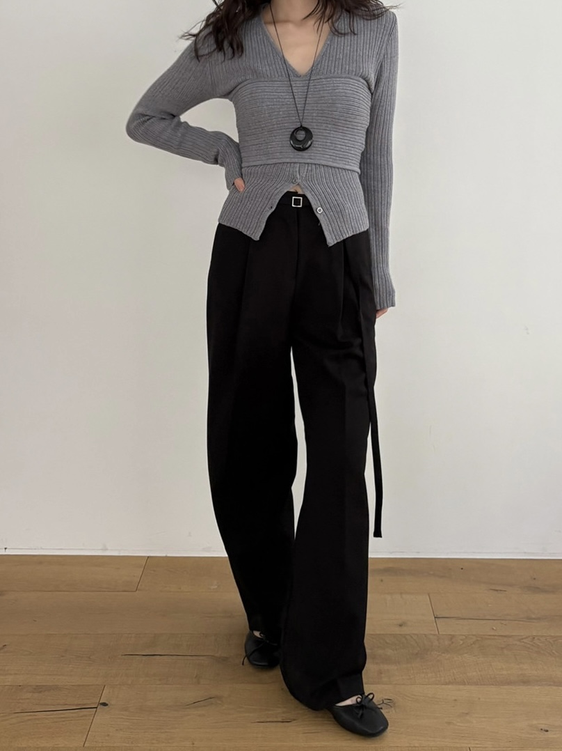 MOMENT東大門㊣代購女裝新款休閑推薦人氣真品25秋冬休閑褲MOMENT/RECOVER休閑褲圖色2