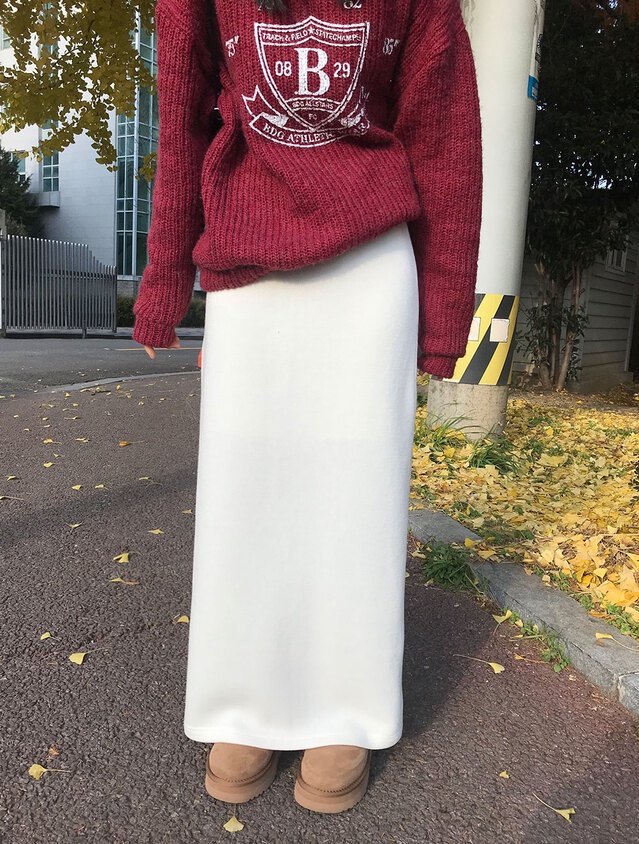 MOMENT東大門㊣直郵女士新品真品時尚25秋冬推薦休閑人氣長裙MOMENT/RECOVER長裙