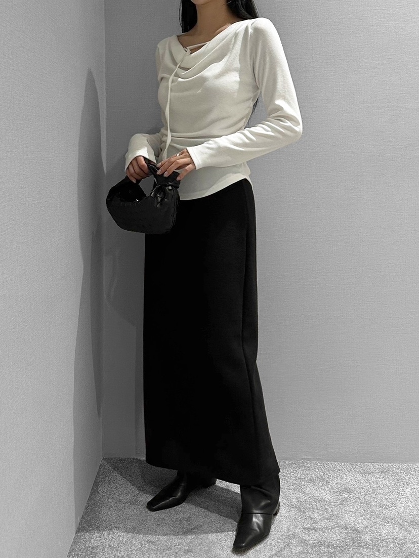 MOMENT東大門㊣直郵女士新品真品時尚25秋冬推薦休閑人氣長裙MOMENT/RECOVER長裙