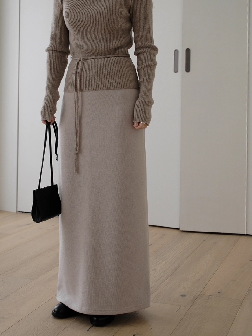 MOMENT東大門㊣直郵女士新品真品時尚25秋冬推薦休閑人氣長裙MOMENT/RECOVER長裙圖色2