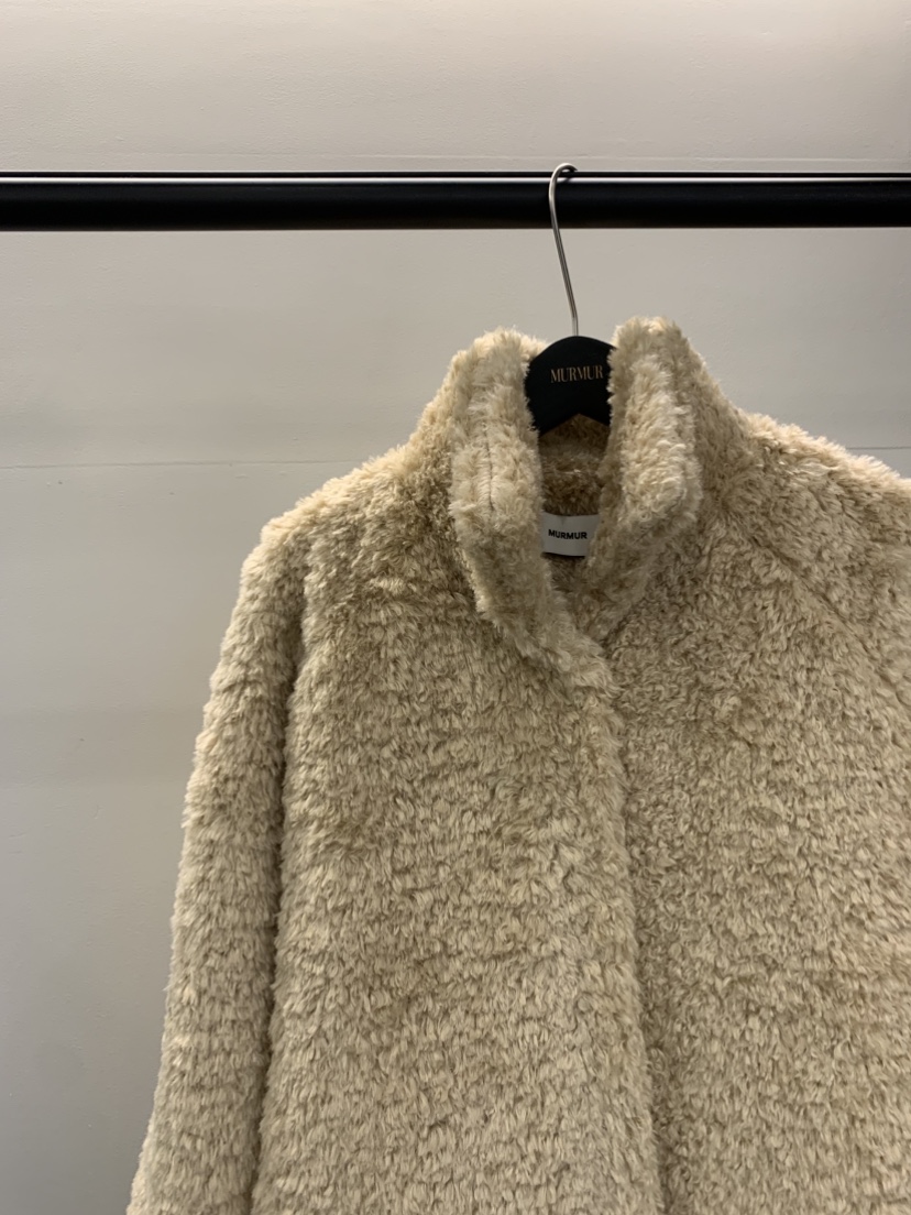 MURMUR韓國代購㊣女士新品25秋冬時尚真品休閑中長款大衣毛皮MURMUR中長款大衣