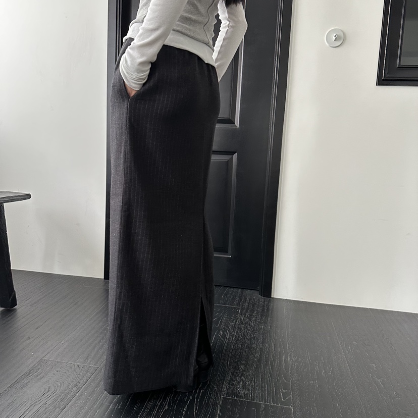 MOMENT東大門㊣代購女裝新款休閑推薦熱賣25秋冬職業真品長裙MOMENT/RECOVER長裙