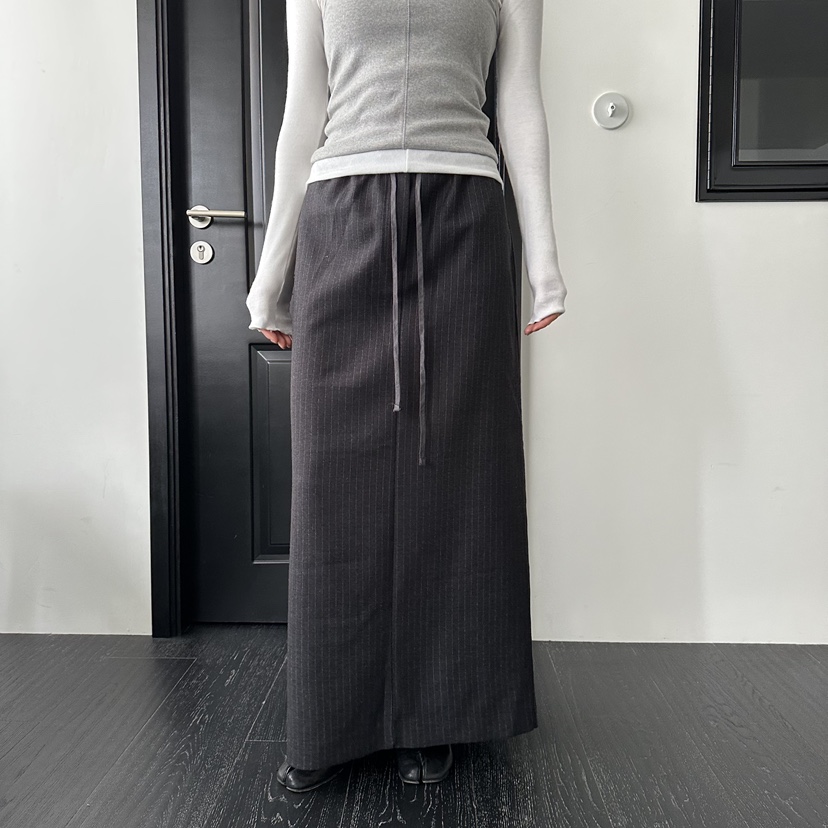 MOMENT東大門㊣代購女裝新款休閑推薦熱賣25秋冬職業真品長裙MOMENT/RECOVER長裙