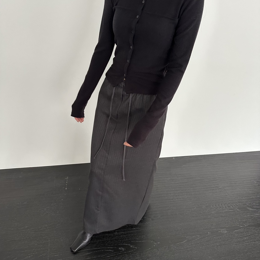 MOMENT東大門㊣代購女裝新款休閑推薦熱賣25秋冬職業真品長裙MOMENT/RECOVER長裙