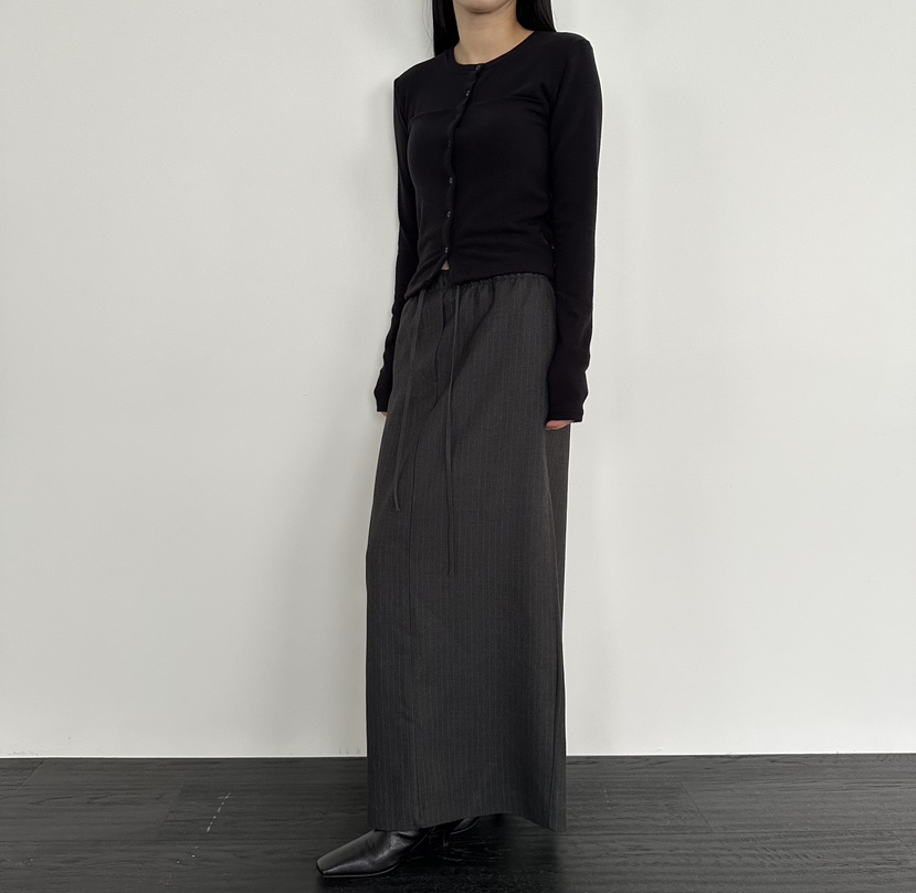 MOMENT東大門㊣代購女裝新款休閑推薦熱賣25秋冬職業真品長裙MOMENT/RECOVER長裙