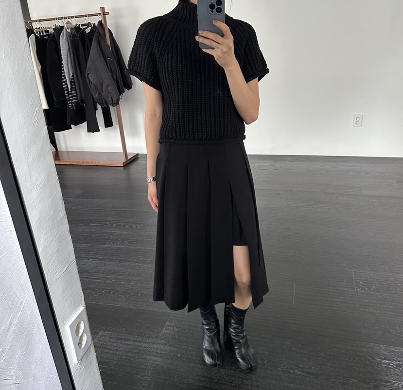 MOMENT東大門㊣實拍女裝新款真品時尚職業休閑半身裙中短裙MOMENT/RECOVER半身裙/中短裙