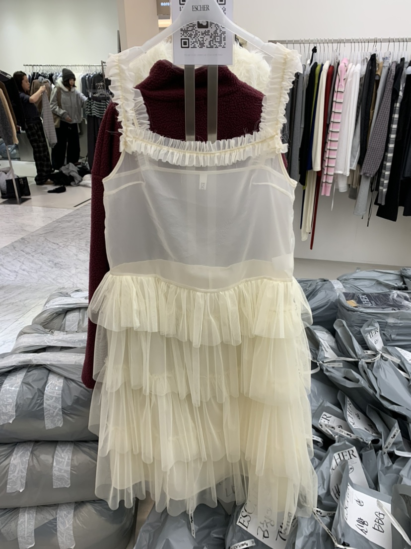 ESCHER東大門㊣實拍女士新款熱賣推薦人氣25秋冬連衣裙不含內搭ESCHER連衣裙圖色2