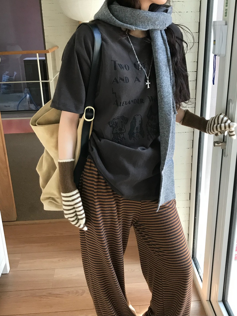 ESCHER韓國直郵㊣女裝新款真品職業時尚25秋冬人氣休閑熱賣T恤ESCHERT恤