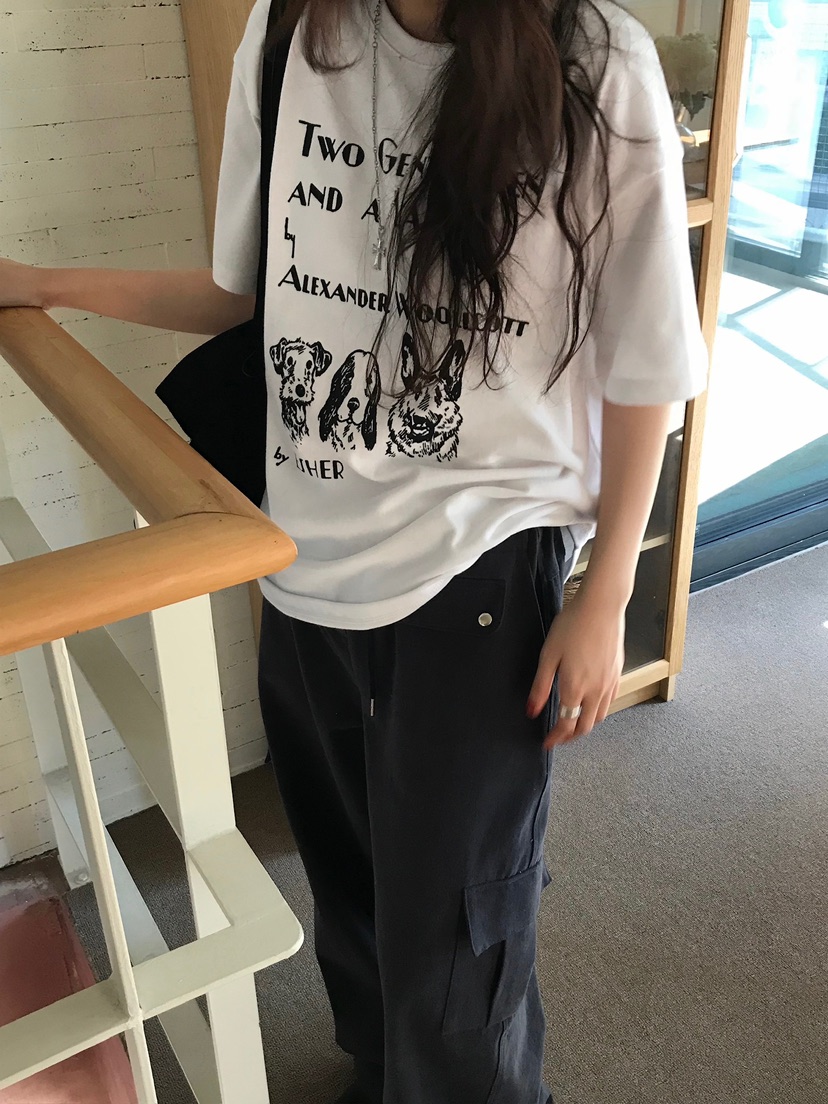 ESCHER韓國直郵㊣女裝新款真品職業時尚25秋冬人氣休閑熱賣T恤ESCHERT恤