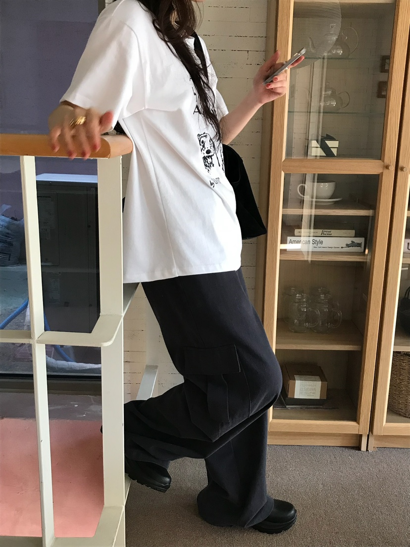 ESCHER韓國直郵㊣女裝新款真品職業時尚25秋冬人氣休閑熱賣T恤ESCHERT恤