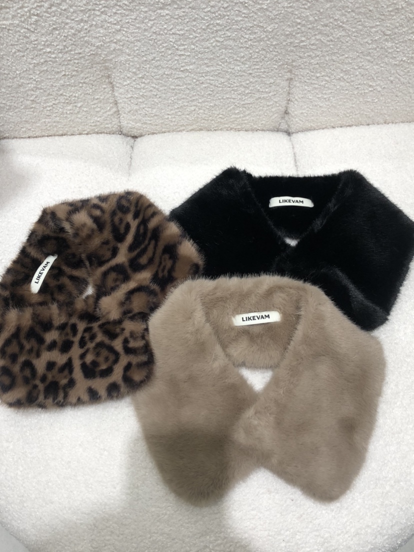 LIKEVAM東大門㊣實拍女士新款休閑熱賣職業人氣圍巾披肩貂皮LIKEVAM圍巾/披肩