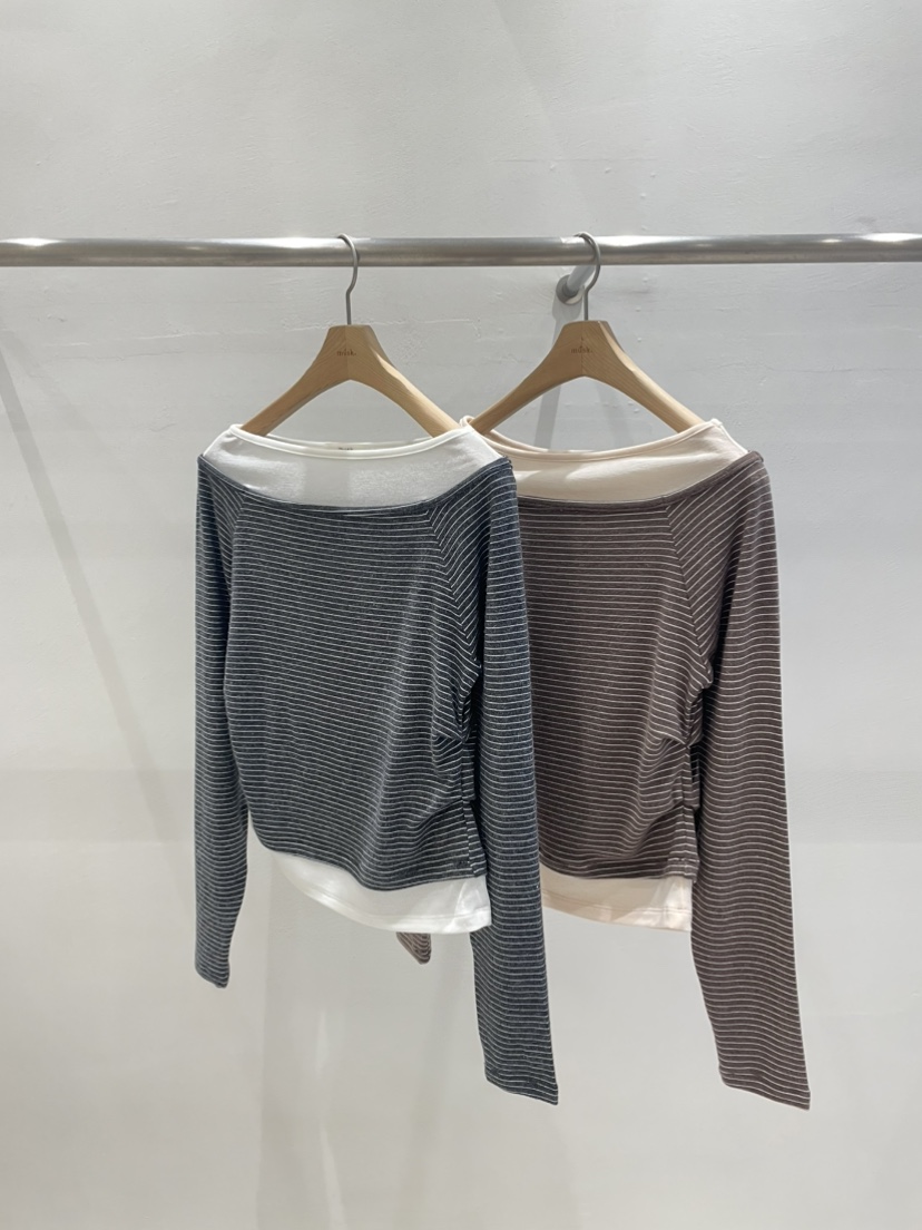 MUSK東大門㊣代購女裝新款推薦熱賣25秋冬職業人氣時尚長袖T恤MUSK長袖T恤