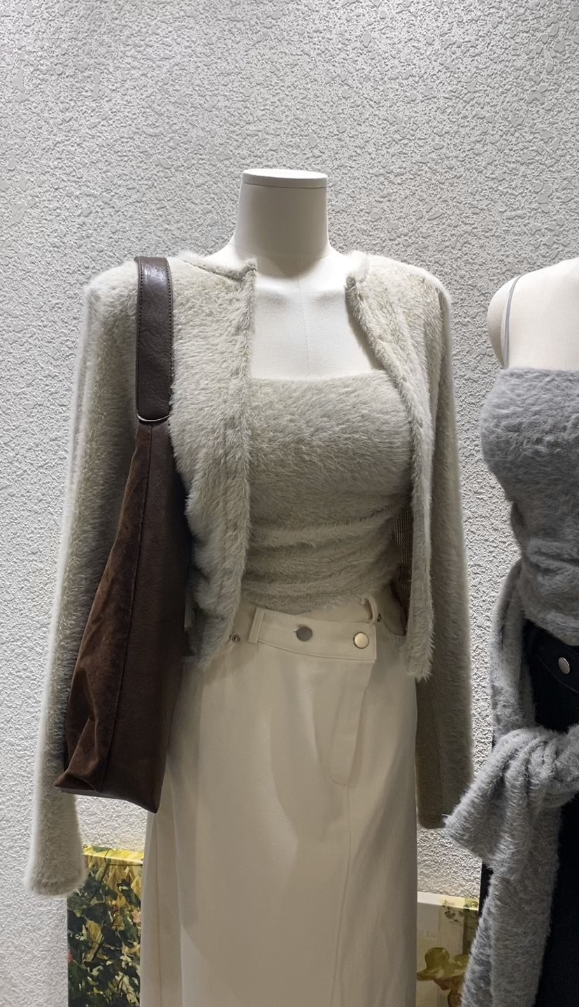 N BROWN韓國直郵㊣女裝新品人氣休閑推薦25秋冬套裝開襟衫N BROWN套裝