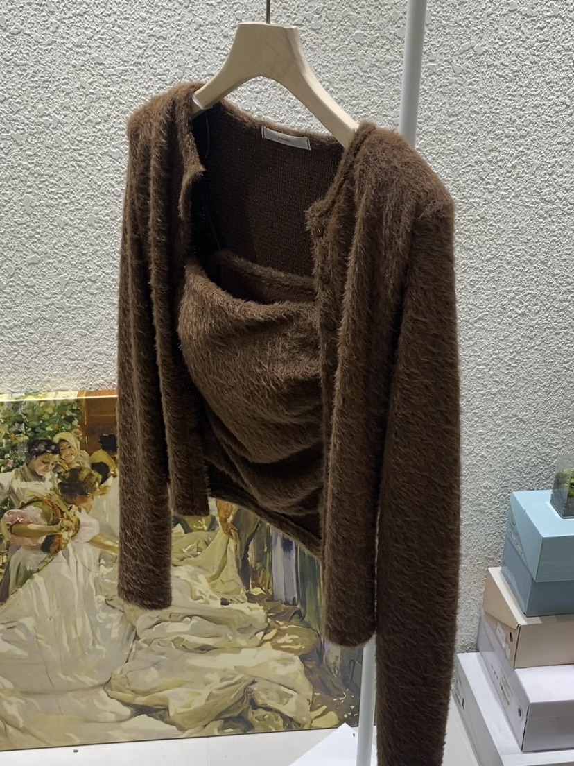 N BROWN韓國直郵㊣女裝新品人氣休閑推薦25秋冬套裝開襟衫N BROWN套裝圖色4