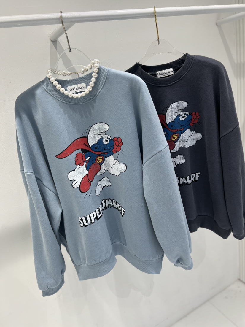 BLUE BANANA韓國代購㊣女裝新款25秋冬推薦休閑衛衣不含項鏈BLUE BANANA衛衣