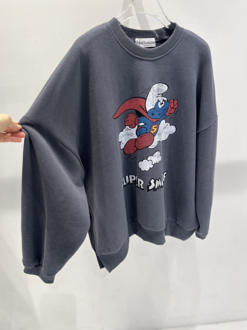 BLUE BANANA韓國代購㊣女裝新款25秋冬推薦休閑衛衣不含項鏈BLUE BANANA衛衣圖色1