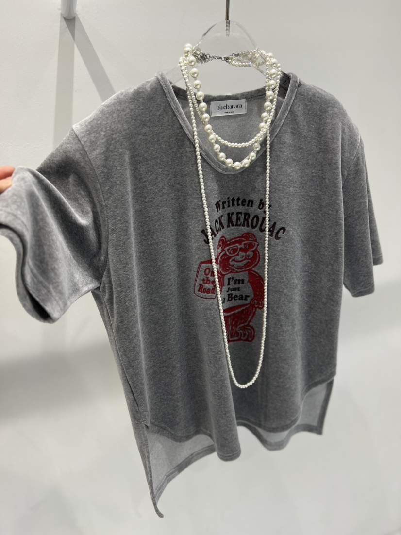 BLUE BANANA東大門㊣直郵女士新品25秋冬真品長袖T恤不含項鏈BLUE BANANA長袖T恤圖色1