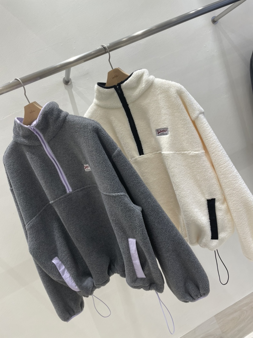 MUSK韓國代購㊣女裝新款熱賣人氣推薦真品職業衛衣抓絨拉鏈MUSK衛衣