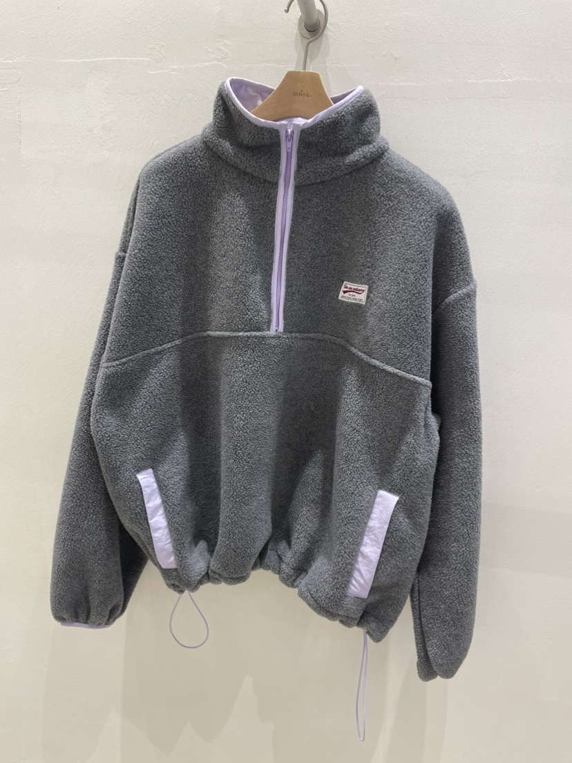 MUSK韓國代購㊣女裝新款熱賣人氣推薦真品職業衛衣抓絨拉鏈MUSK衛衣圖色1