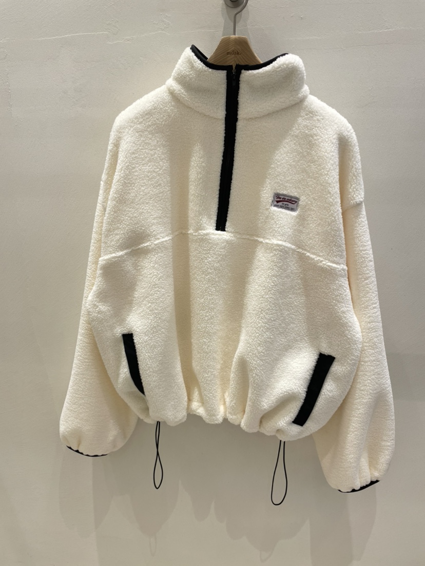 MUSK韓國代購㊣女裝新款熱賣人氣推薦真品職業衛衣抓絨拉鏈MUSK衛衣圖色2