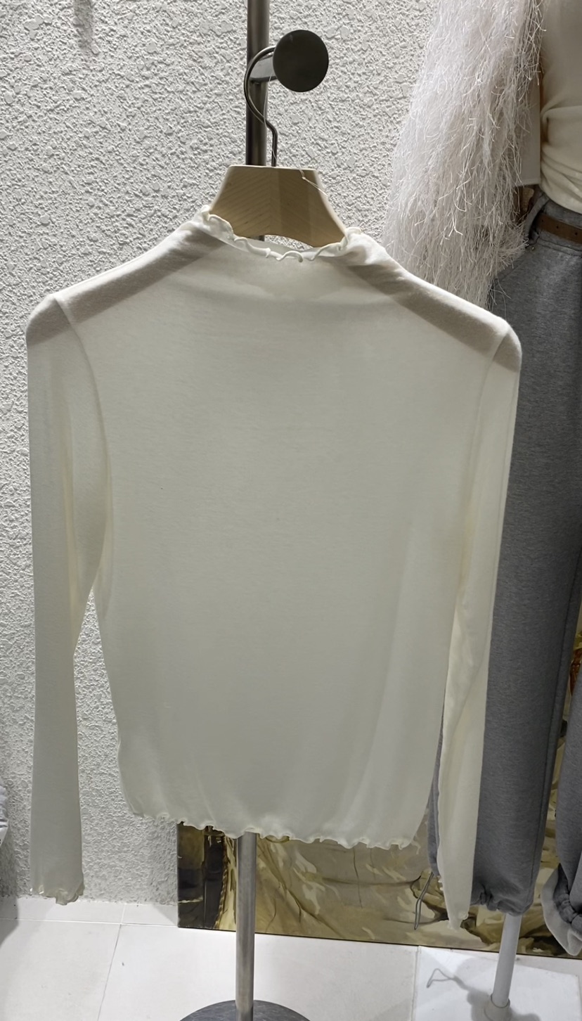 N BROWN東大門㊣實拍女裝新款人氣真品25秋冬時尚休閑長袖T恤N BROWN長袖T恤