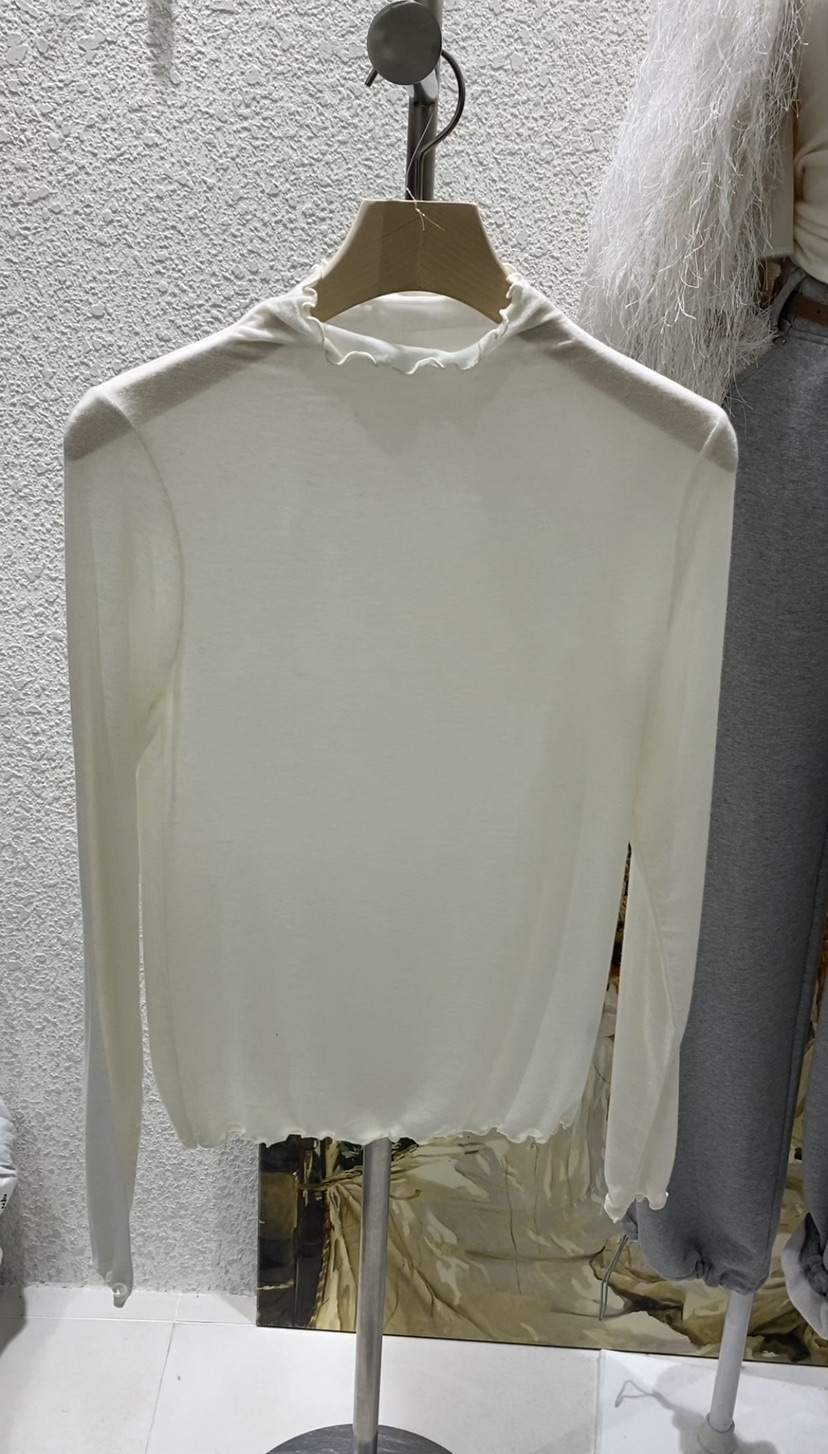 N BROWN東大門㊣實拍女裝新款人氣真品25秋冬時尚休閑長袖T恤N BROWN長袖T恤圖色1