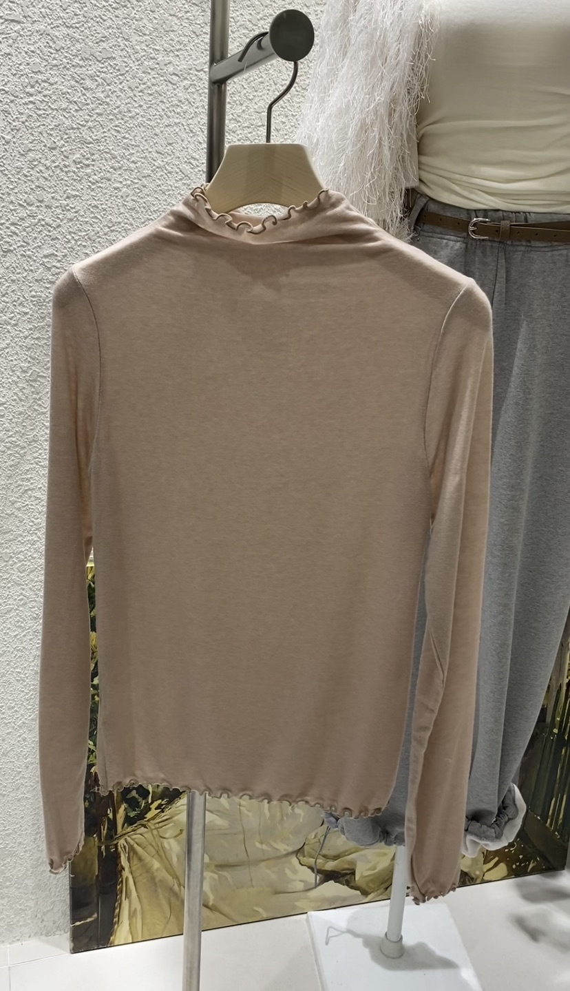 N BROWN東大門㊣實拍女裝新款人氣真品25秋冬時尚休閑長袖T恤N BROWN長袖T恤圖色2