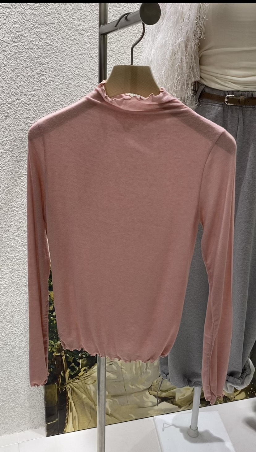 N BROWN東大門㊣實拍女裝新款人氣真品25秋冬時尚休閑長袖T恤N BROWN長袖T恤圖色3