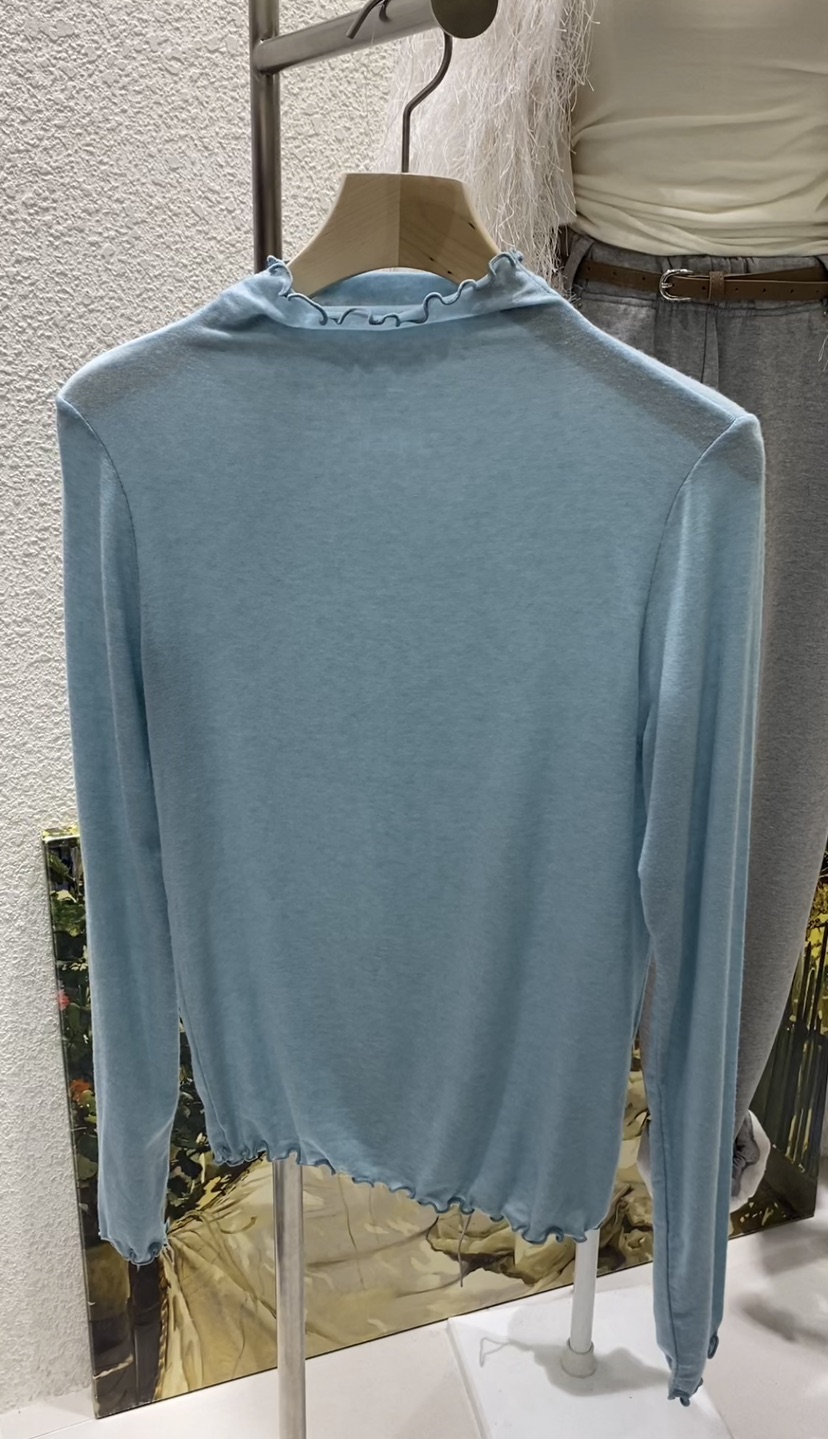 N BROWN東大門㊣實拍女裝新款人氣真品25秋冬時尚休閑長袖T恤N BROWN長袖T恤圖色4