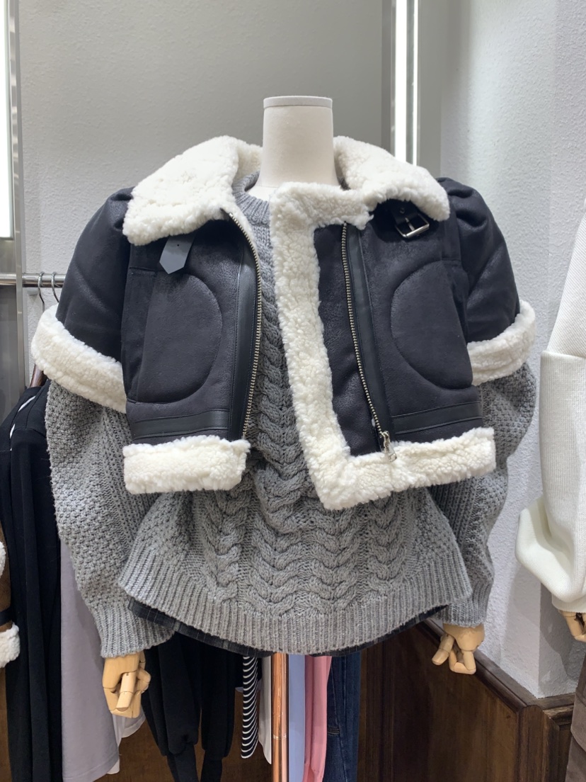 2TWO MOON東大門㊣代購女士新款推薦職業熱賣25秋冬時尚夾克2TWO MOON夾克圖色2