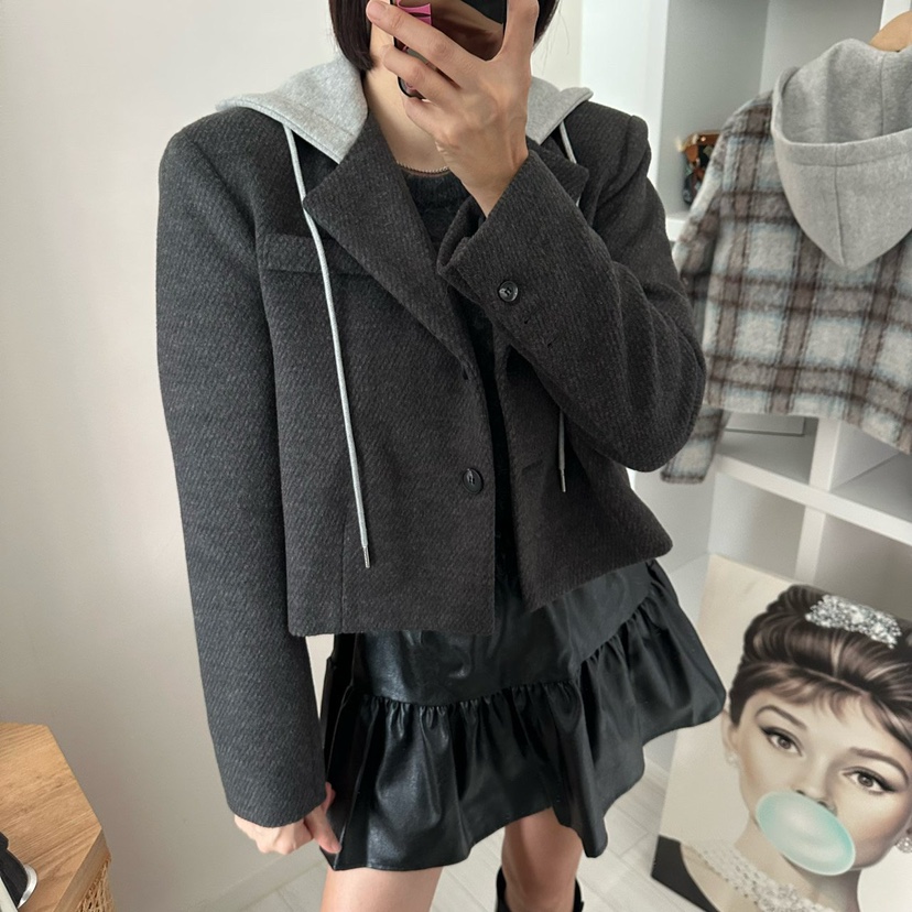 SOUIT東大門㊣代購女士新款時尚職業人氣真品25秋冬短裙皮革SOUIT by mabel-L短裙