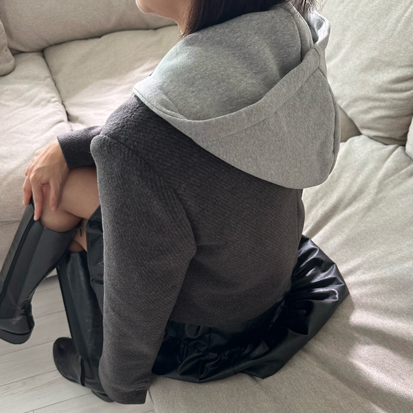 SOUIT東大門㊣代購女士新款時尚職業人氣真品25秋冬短裙皮革SOUIT by mabel-L短裙